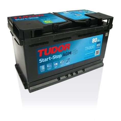 batterie tudor 80ah 800a start stop|Tudor TK800 battery .